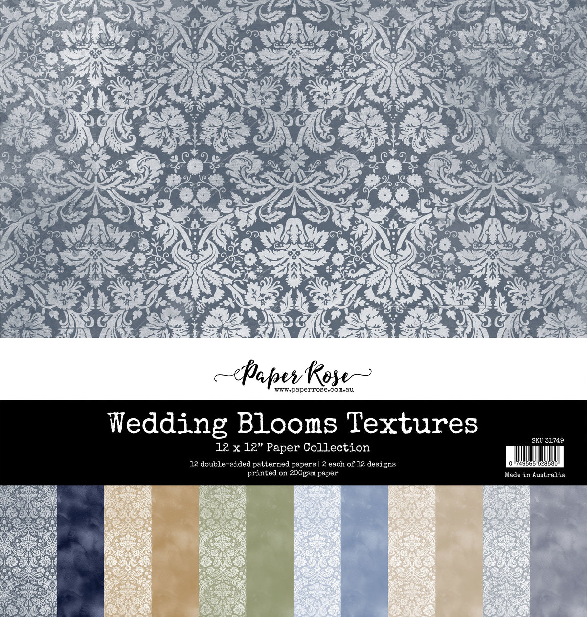 Wedding Blooms Textures 12x12 Paper Collection 31749-1