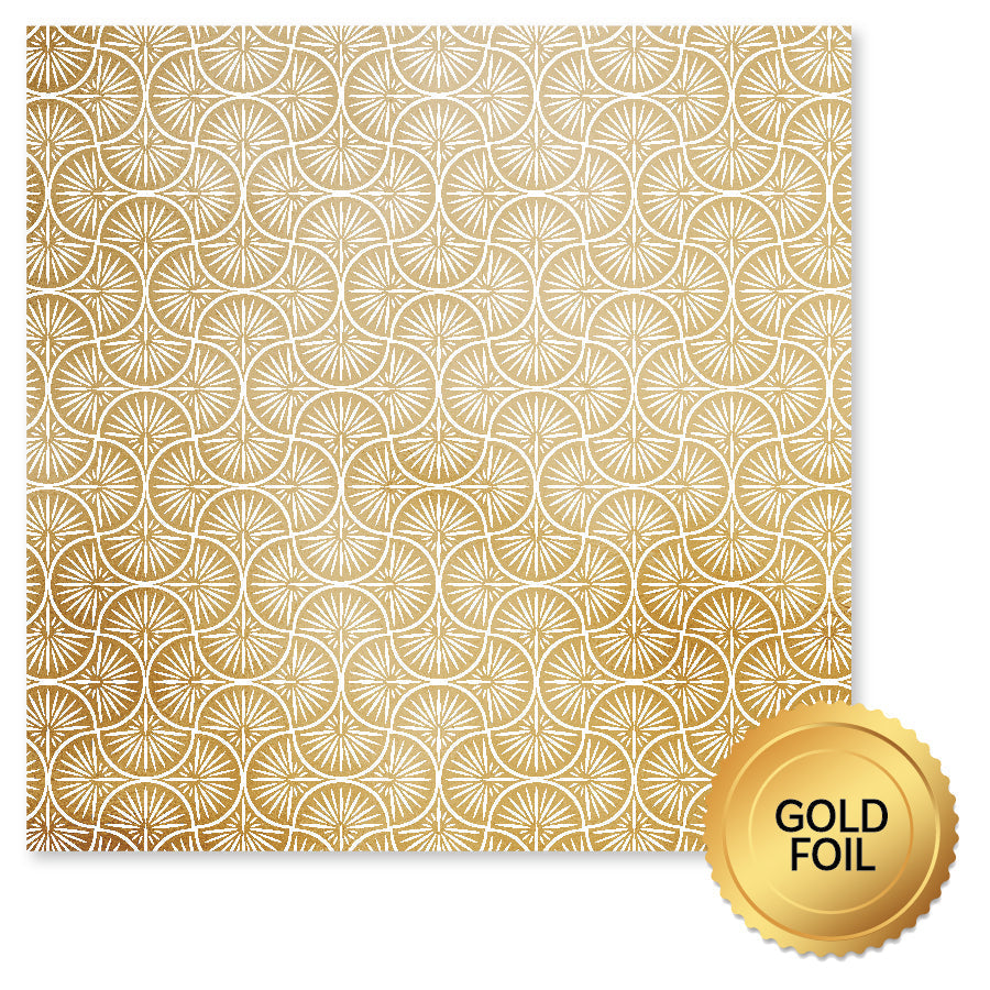 Wedding Joy Foil Gold A 12 x 12 Paper (6 pc Bulk Pack) 34512-1