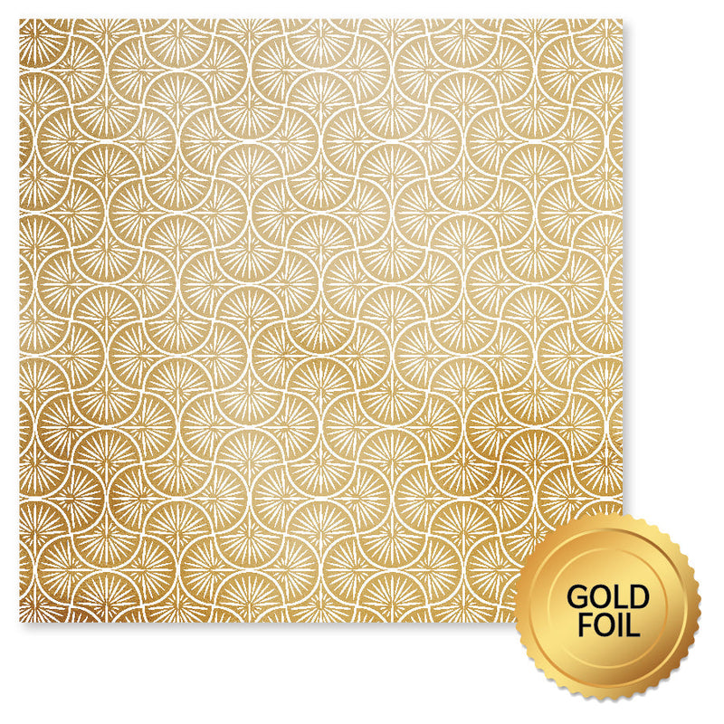 Wedding Joy Foil Gold A 12 x 12 Paper (6 pc Bulk Pack) 34512-1