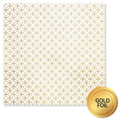 Wedding Joy Foil Gold C 12 x 12 Paper (6 pc Bulk Pack) 34518-1