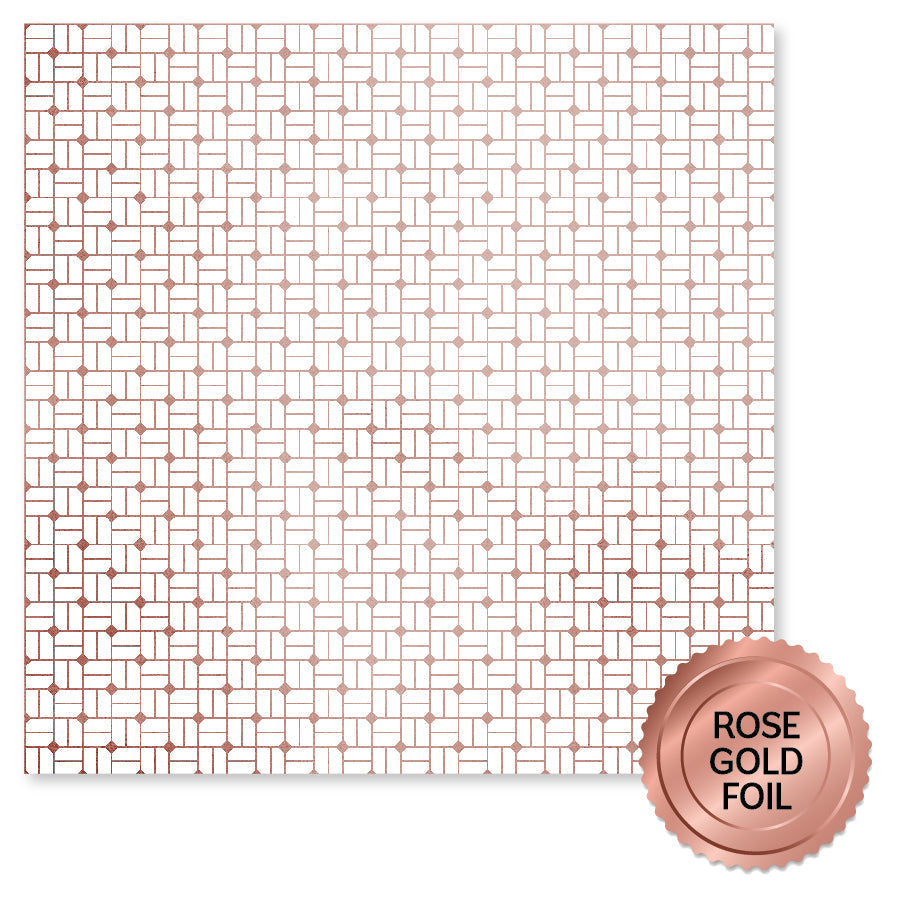 Wedding Joy Foil Rose Gold 6x6 Paper Collection 34581-6