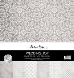 Wedding Joy Foil Silver 12x12 Paper Collection 34533-1