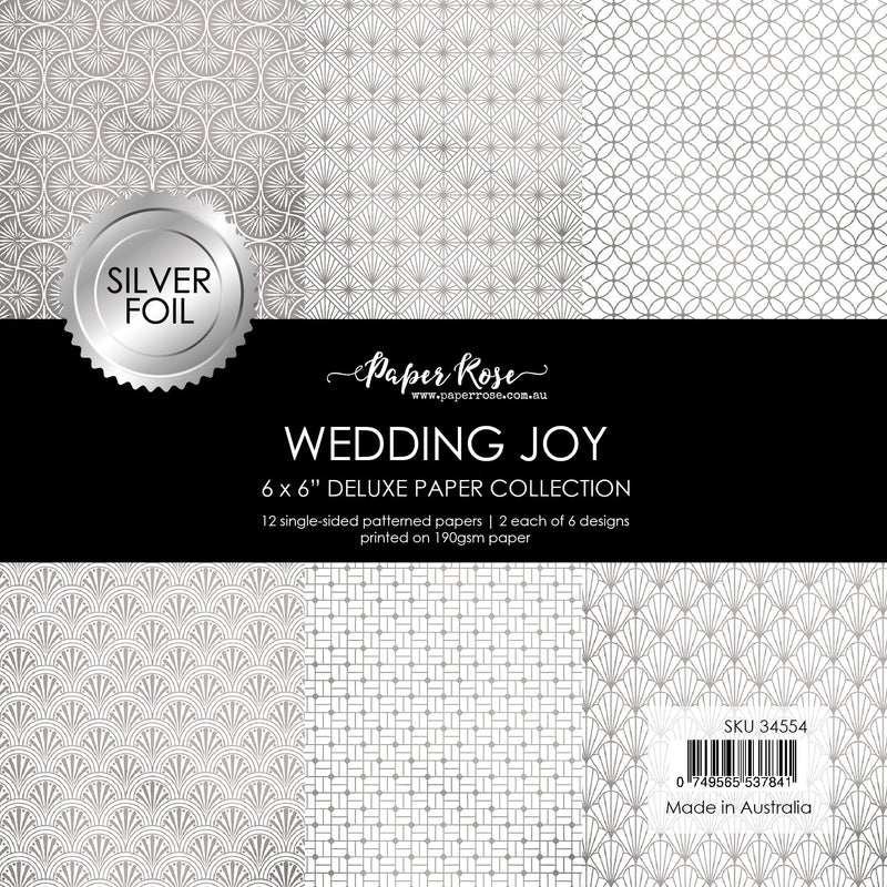 Wedding Joy Foil Silver 6x6 Paper Collection 34554-1