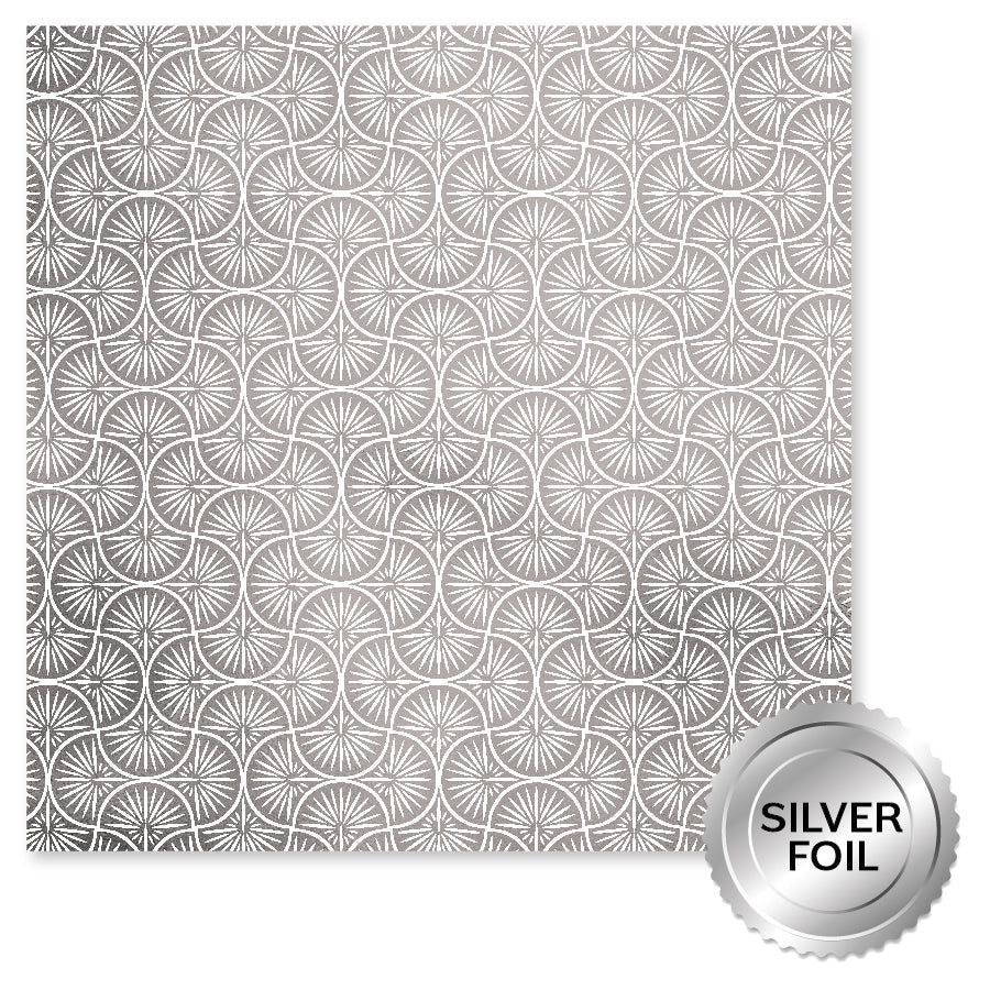 Wedding Joy Foil Silver A 12 x 12 Paper (6 pc Bulk Pack) 34536-1