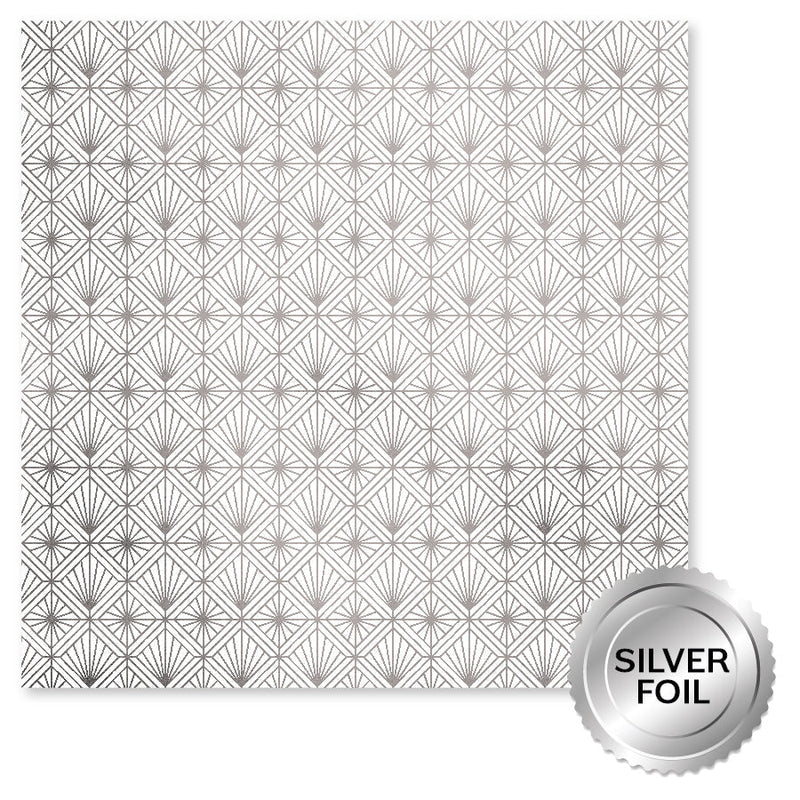 Wedding Joy Foil Silver 12x12 Paper Collection 34533-3
