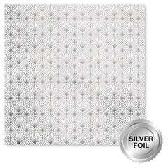 Wedding Joy Foil Silver B 12 x 12 Paper (6 pc Bulk Pack) 34539-1