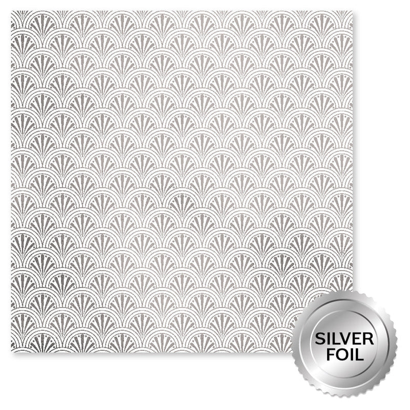 Wedding Joy Foil Silver 12x12 Paper Collection 34533-5