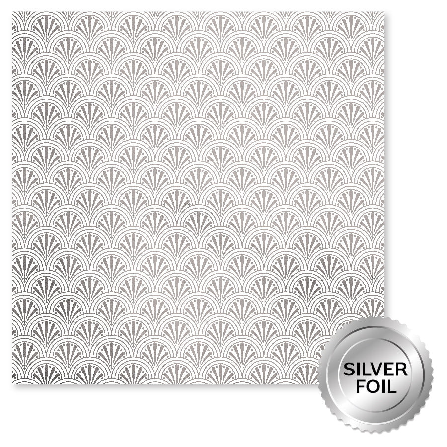 Wedding Joy Foil Silver 12x12 Paper Collection 34533-5