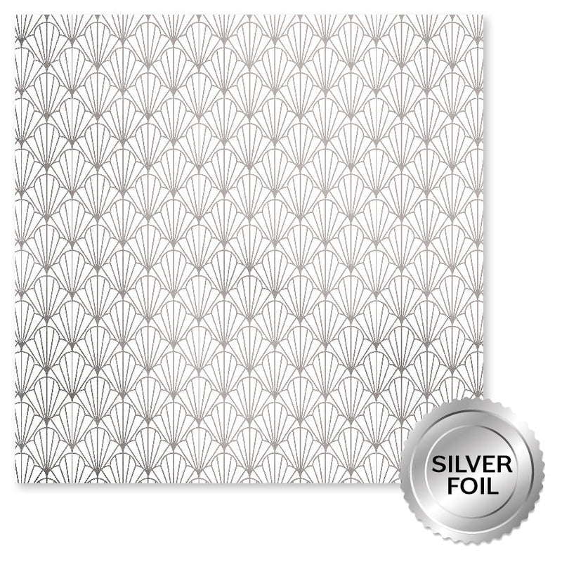 Wedding Joy Foil Silver 12x12 Paper Collection 34533-7