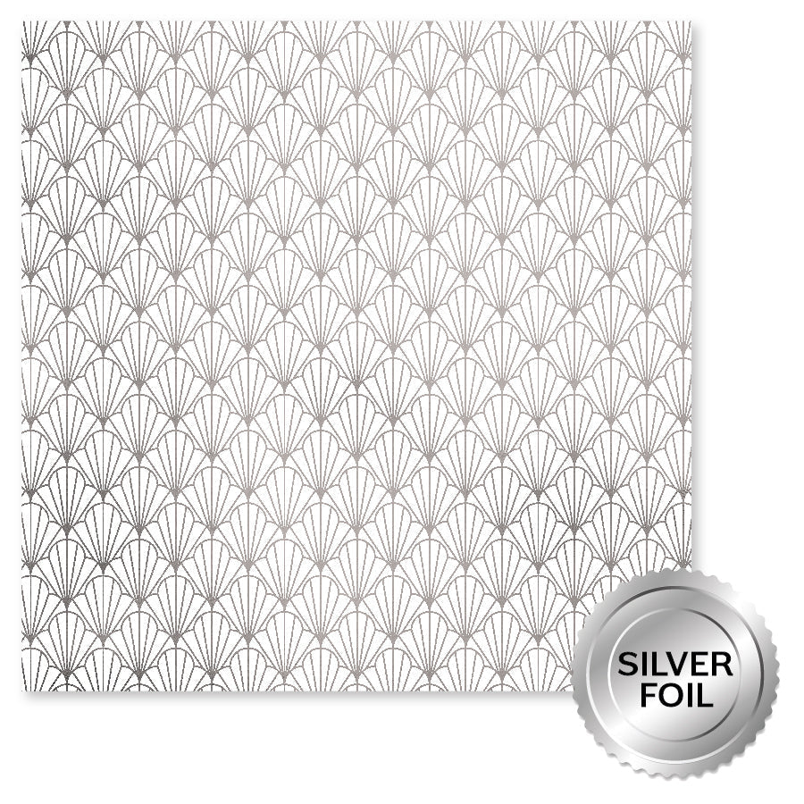 Wedding Joy Foil Silver 12x12 Paper Collection 34533-7