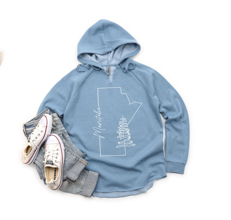 Manitoba Line Art Women's Bunnyhug-1