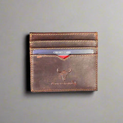Men’s Slim Cow Leather Card Case-1