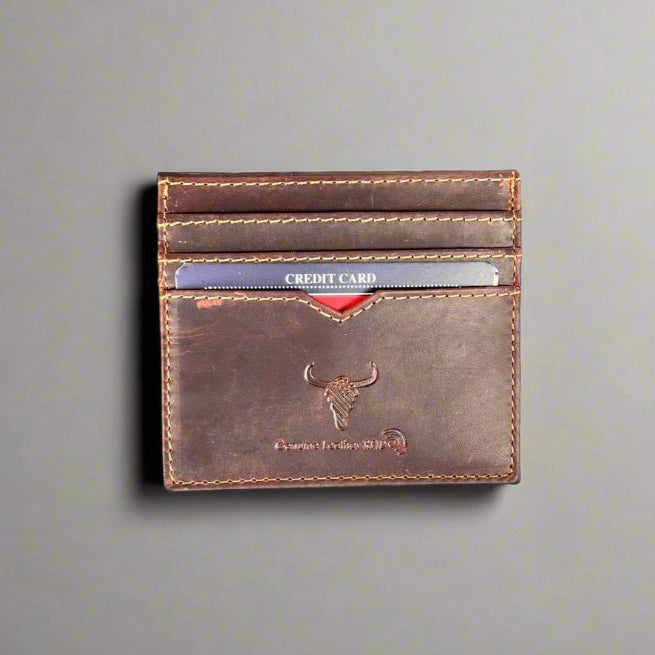 Men’s Slim Cow Leather Card Case-1