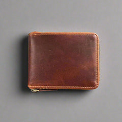 Men’s Zip-Around Cow Leather Wallet-1