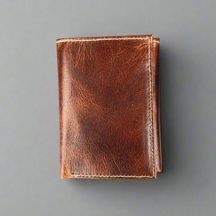 Men’s Slim Trifold Cow Leather Wallet-1