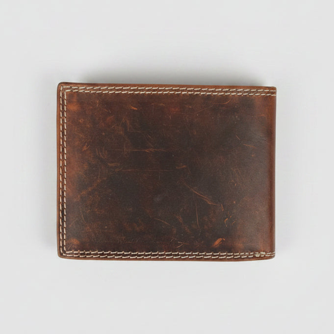 Men’s Steer Embossed Bifold Leather Wallet-6