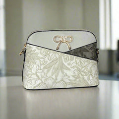 Temptation Italy Faux Leather Small Crossbody Bag with Floral Design-4
