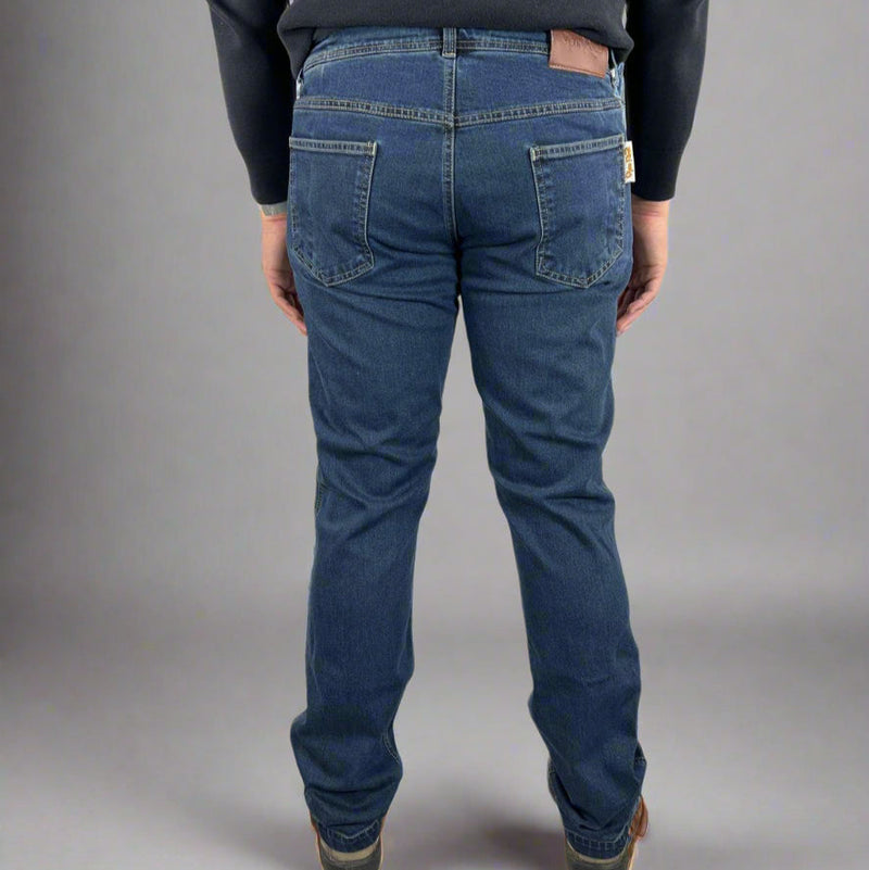 Men’s Classic Armored Motorcycle Jeans. CE-Certified Knee & Hip Protection. Timeless Denim Riding Pants-2