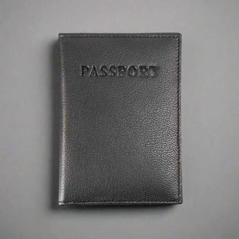 Leather Passport Cover with Card Holder-1
