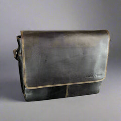 Greenwood Leather Messenger Laptop Bag-5