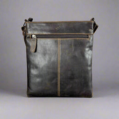 Greenwood Leather Cross Body Bag. Premium Full-Grain Leather Handbag with Multiple Pockets-5