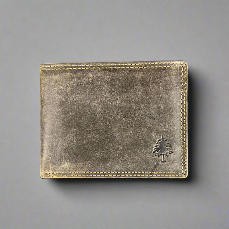 Greenwood Men's Leather Bifold Wallet. Premium RFID Protection Wallet with Flip Compartment-11
