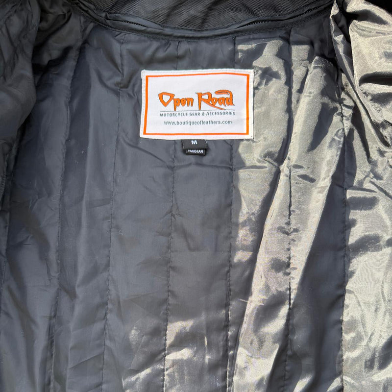 Men's Textile Motorcycle Jacket. Protective Armor, Reflective Strips & Multiple Pockets-14