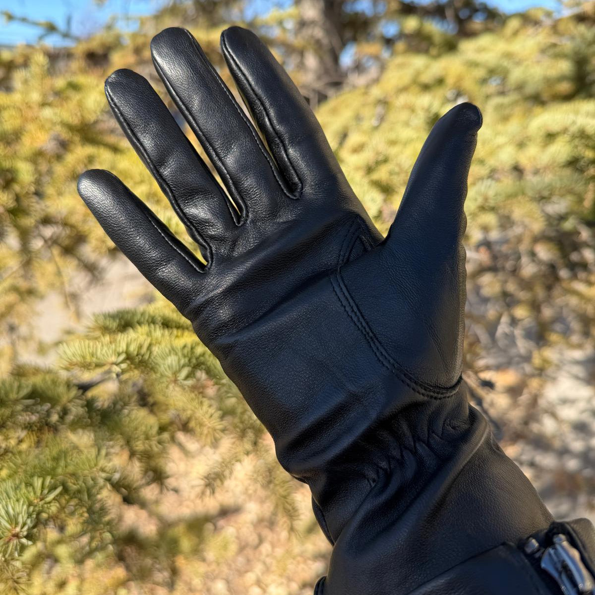 Women's Sheep Leather Gloves-5