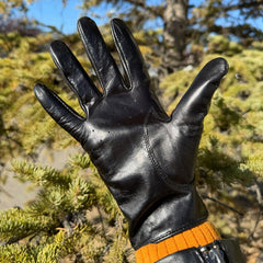 Women's Leather Driving Gloves-3