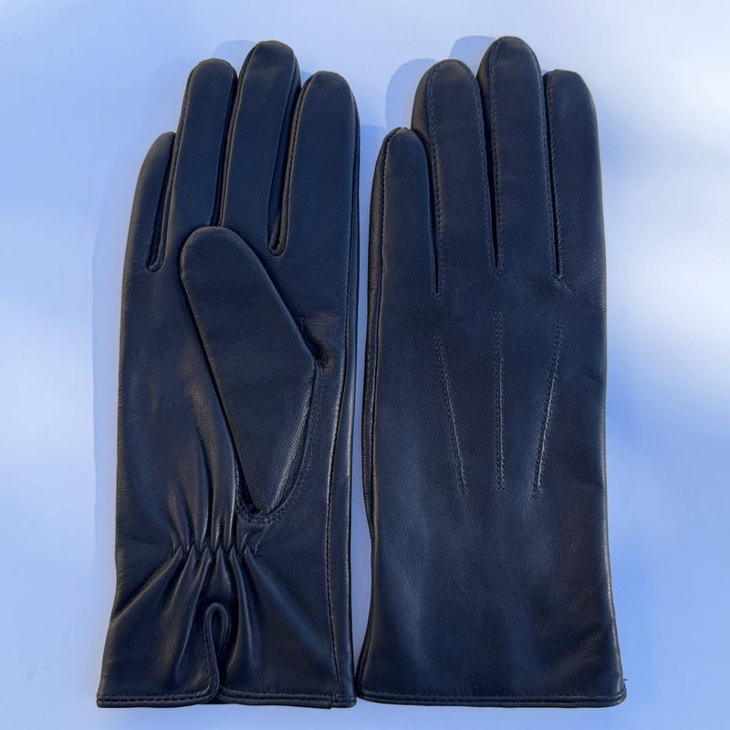 Women's Drum Dyed Lamb Leather Gloves with Wool Blend Lining-9