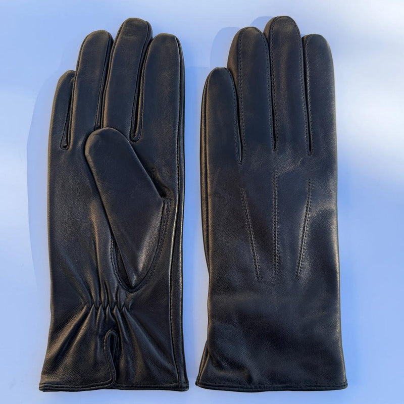 Women's Drum Dyed Lamb Leather Gloves with Wool Blend Lining-11