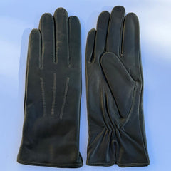 Women's Drum Dyed Lamb Leather Gloves with Wool Blend Lining-6
