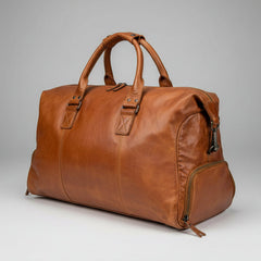 MET Premium Leather Duffle Bag Travel Weekend Carry-on-1