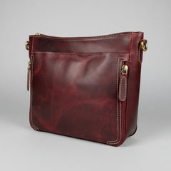 Buffalo Leather Crossbody Bag with Card Organizer-1