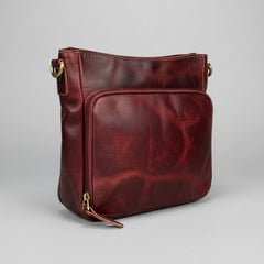 Buffalo Leather Crossbody Bag with Card Organizer-2