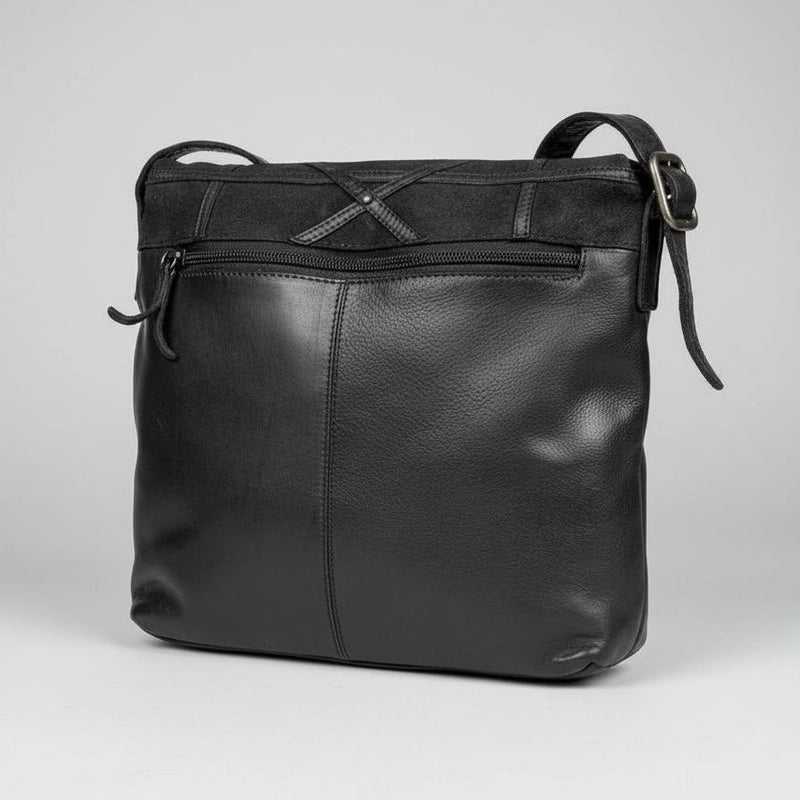 MET Women's Convertible Leather Bag, Foldover Design-4