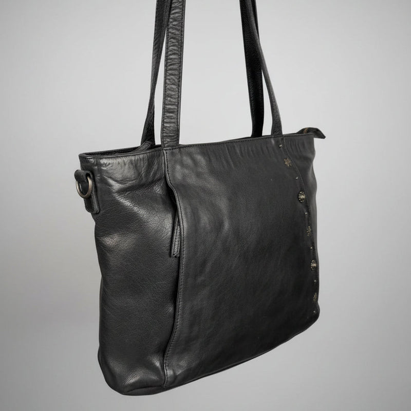 MET Leather Handbag for Women.Tote with Dual Handles-2