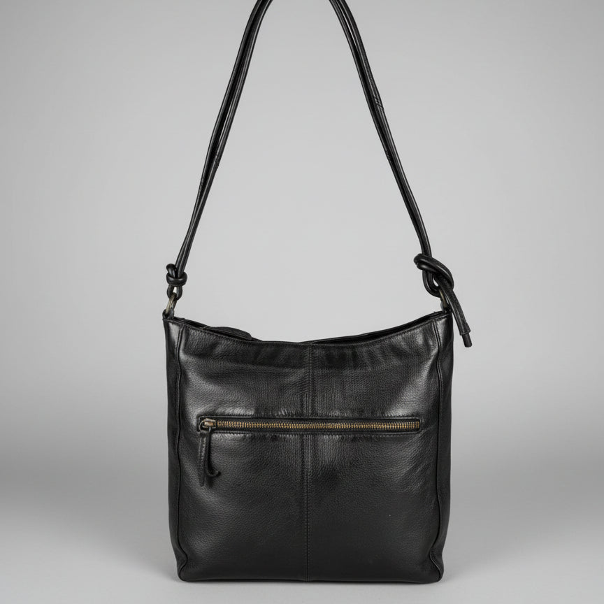 MET Women's Leather Crossbody Bag with Knotted Strap-6