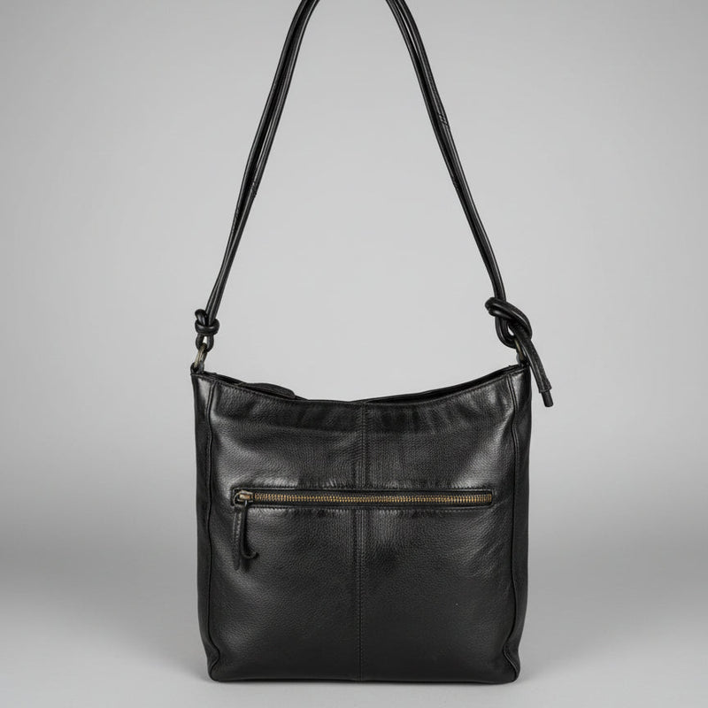 MET Women's Leather Crossbody Bag with Knotted Strap-6