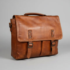 MET Premium Leather Laptop Messenger Bag-1