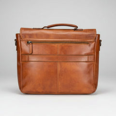 MET Premium Leather Laptop Messenger Bag-2