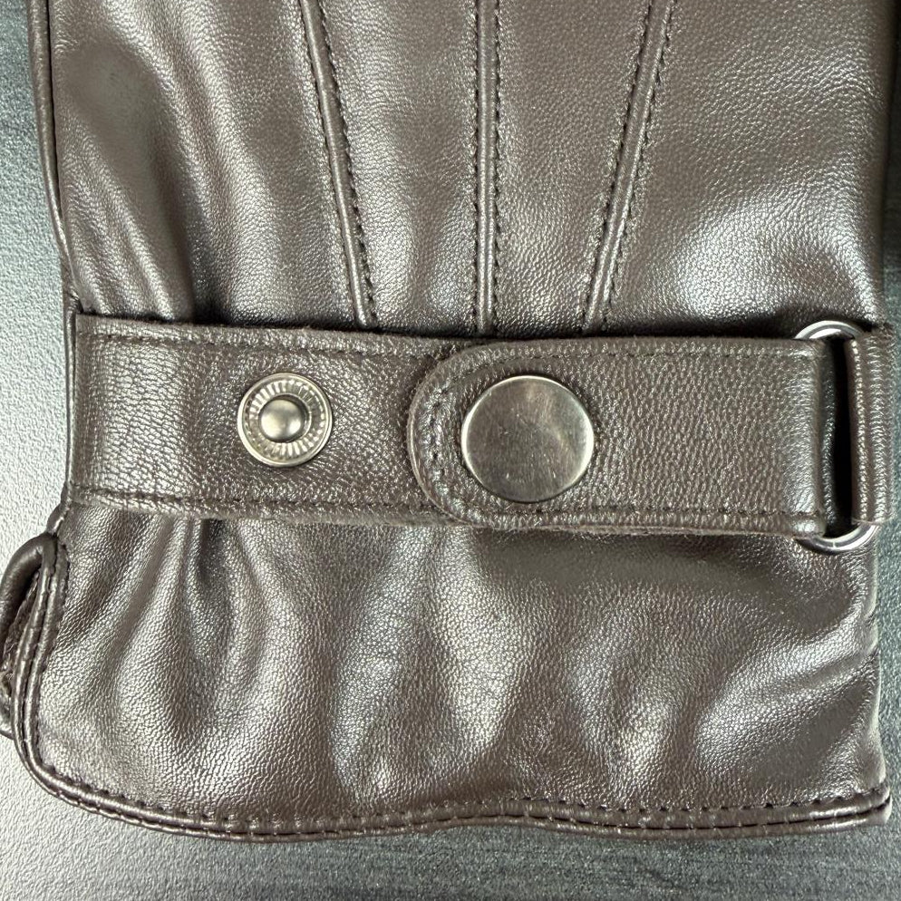 Men's Lamb Leather Gloves with Wool Blend Lining-4