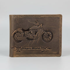 Viceroy Men's Bike Embossed Leather Wallet-5