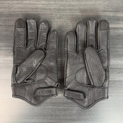 Men's Premium Perforated Goatskin Motorcycle Gloves-5