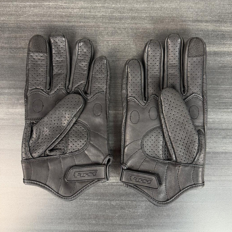 Men's Premium Perforated Goatskin Motorcycle Gloves-5