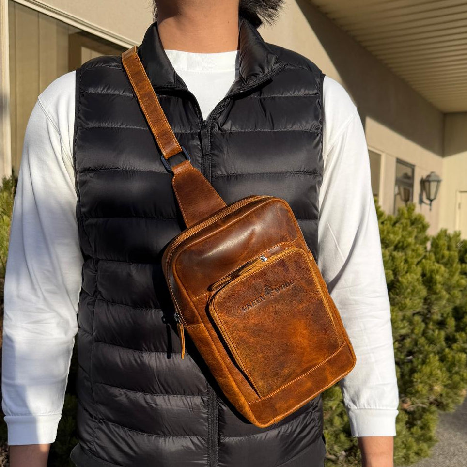 Greenwood Leather Hamilton Crossbody Bag Backpack-15
