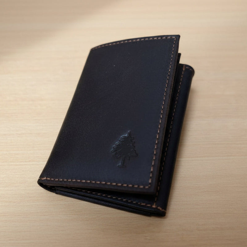 Greenwood Leather Men’s Tri-Fold RFID Wallet-1