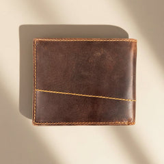 Greenwood Leather Men's Bifold Wallet. Premium RFID Protection Wallet with Flip ID Window-2