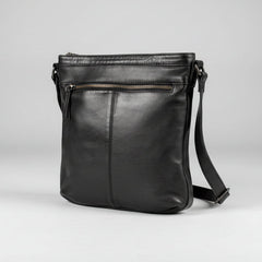 MET Premium Cow Leather Crossbody Bag with Chain Zipper Detail-4