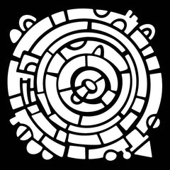 Woodware Wheel 6 in x 6 in Stencil-1